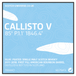 Callisto V - Islay Single Malt - 1st Fill Bourbon Barrel, 60,7 %, 0,7 Lt. 