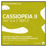 Cassiopeia II - Speyside Single Malt  - Marquis de Terme Wine Barrique, 64,2 %, 0,7 Lt. 