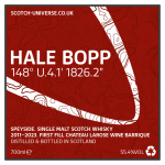 Hale Bopp - Speyside Single Malt - 1st Fill Chateau Larose Wine Barrique - Scotch Universe, 55,4%,  0,7 lt. 
