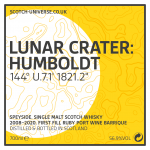 Lunar Crater Humbold, Scotch Universe - Speyside Single Malt - 1st fill Ruby Portwine Barrique, 53,9 %, 0,7 Lt. 