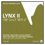 Lynx II - Speyside Single Malt - 1st fill Red Wine Barrique, 58,8 %, 0,7 Lt. 