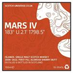 Mars IV - 1st Fill Oloroso Sherry Butt - Island Single Malt - Scotch Universe, 55,3 %, 0,7lt 