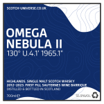 Omega Nebula II - 1st Fill Sauternes Wine Barrique - Scotch Universe - Highland Single Malt, 55,9 %, 0,7 lt. 
