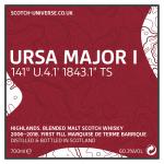 Ursa Major I - Highland Blended Malt - 1st Fill Marquis de Terme French Red Wine Barriquie, 60,3 %, 0,7 Lt. 