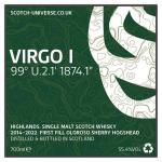 Virgo I - 1st fill Oloroso Sherry Hogshead - Highland Single Malt Whisky - Scotch Universe, 55,4 %, 0,7lt 