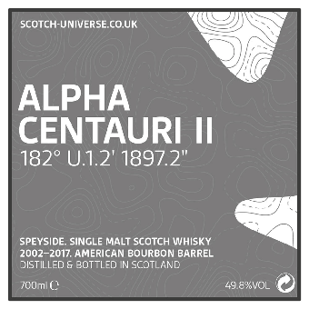 Alpha Centauri II - American Bourbon Barrel, 49,8 %, 0,7 Lt. 