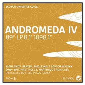 Andromeda IV - 1st Fill St.Martinique Rum Cask, 58,1 %, 0,7 Lt. 