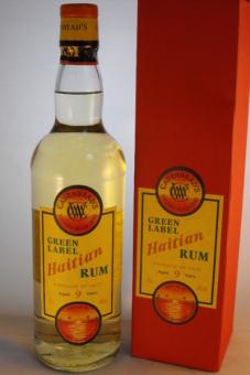 Green Label Haitian Rum 9y, Cadenhead, 46 % ABV, 0,7l 