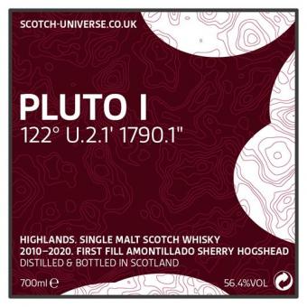 Pluto I, Scotch Universe - Highland Single Malt - 1st fill Amontillado Sherry Hogshead, 56,4 %, 0,7lt 