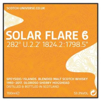 Solar Flare Beta Pure Malt, 53,5 %, 0,7 Lt. 