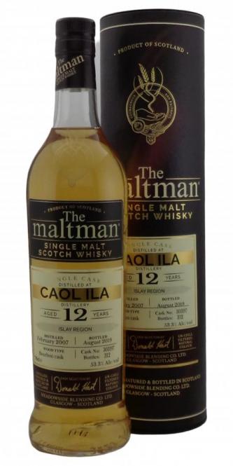 Caol Ila 2007, The Maltman, 12y, Bourbon Cask 303197, 53,3%, 0,7l 
