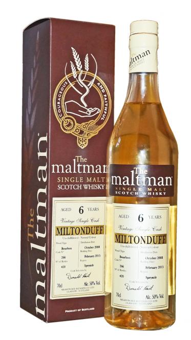 Miltonduff, 6y, The Maltman, 50 %, 0,7l 